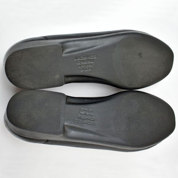 SAS Tripad Comfort Black Leather Moccasin Toe Slip On Loafers-Women's 8.5 N - Picture 5 of 7